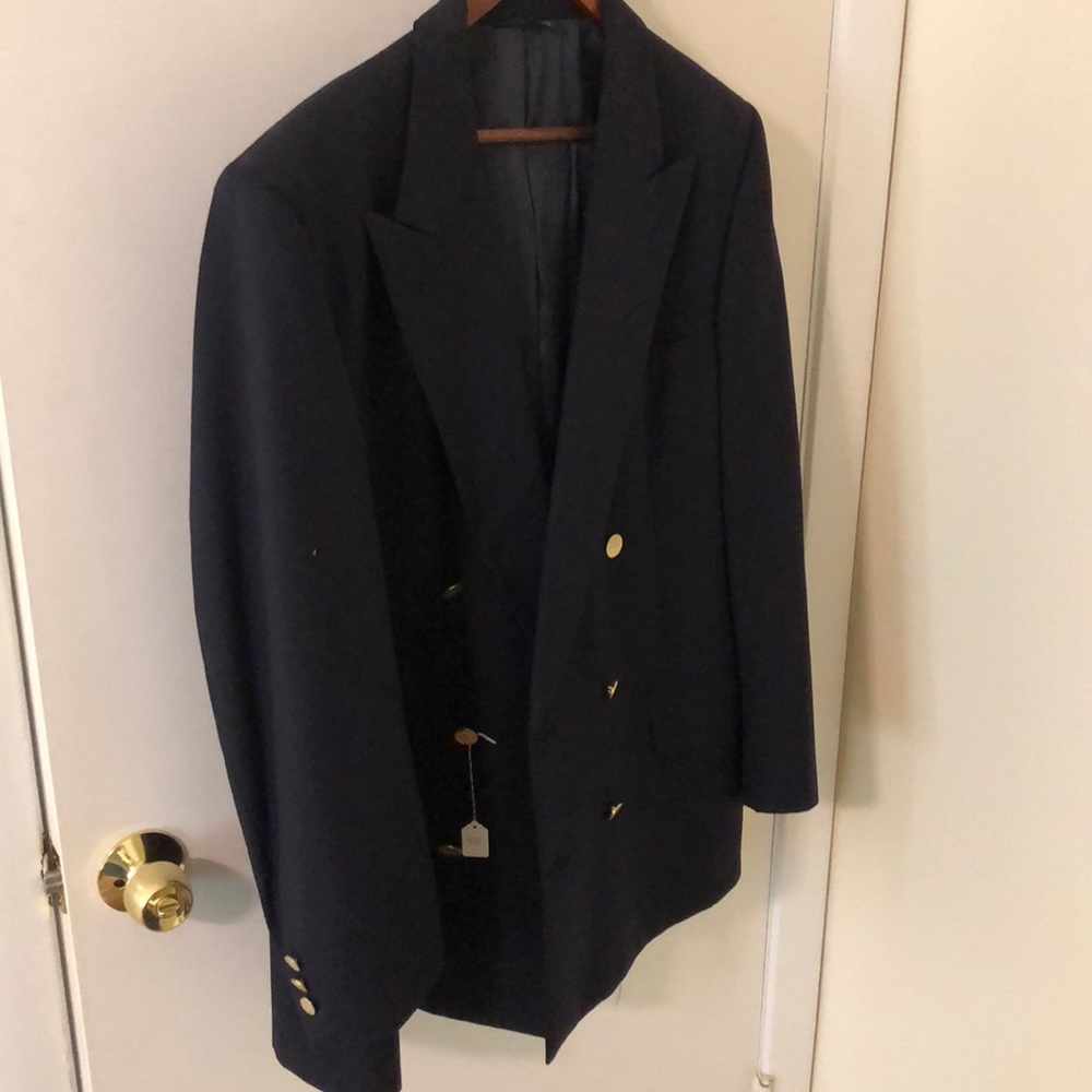 Navy Burberry’s Double Breasted Blazer